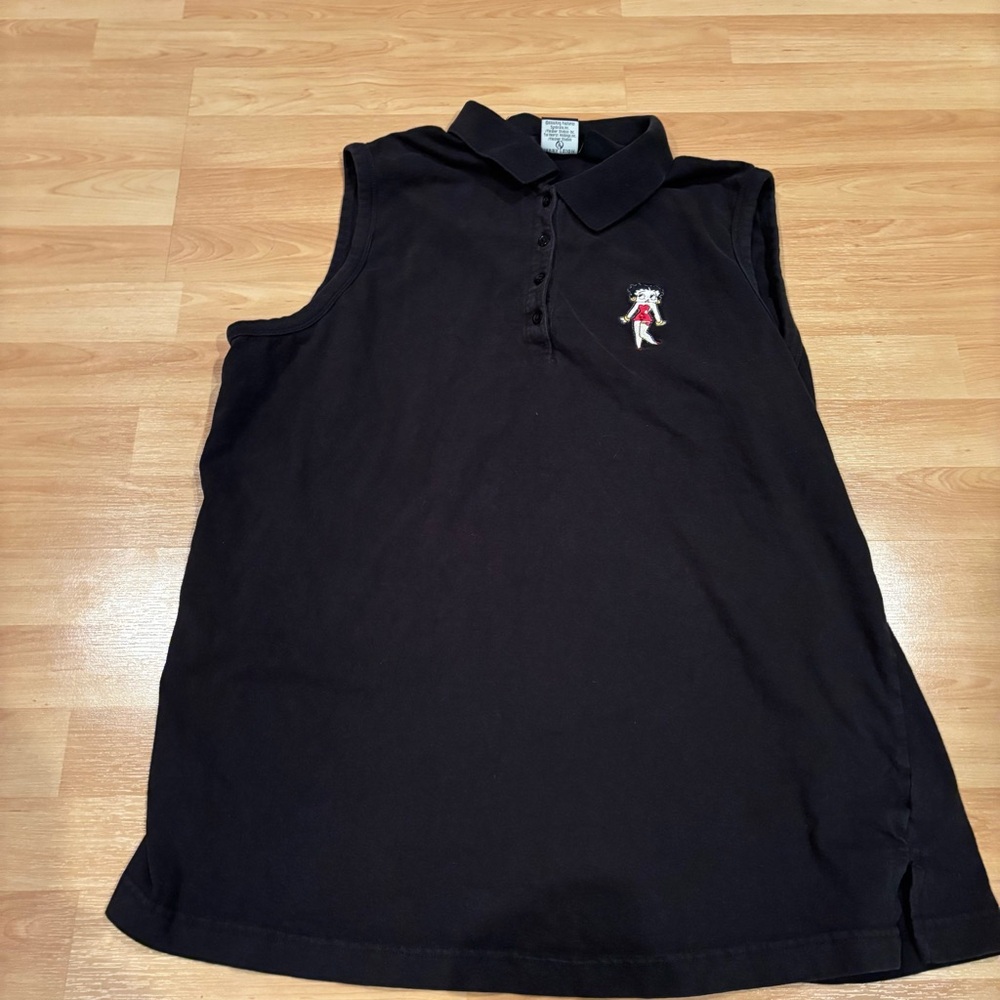Black Sleeveless Vintage‎ Betty Boop top